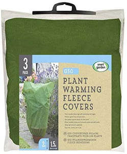 G30 Plant Warming Fleece Covers 1.2m x 0.9m - 3 Pack - Frost Protection 30GSM