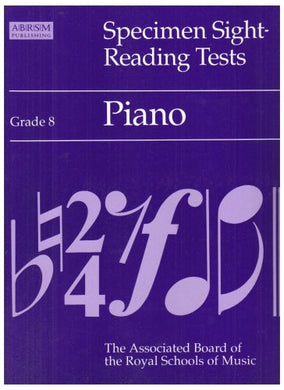Specimen Sight-reading Test for Piano: Grade 8 Ridout, Alan