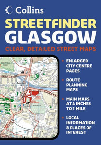 Glasgow Streetfinder Colour Atlas Collins Publishers