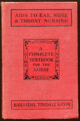 Aids to ear, nose and throat nursing (Nurses aids series) Marshall, Susanna