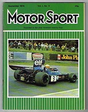 Motorsport Magazine Vol L No.9 September 1974 MBox1595 September 1974