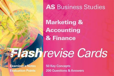 AS Business Studies: Marketing and Accounting and Finance: AS Business Studies -  Flash Revise Cards Gillespie, Andrew