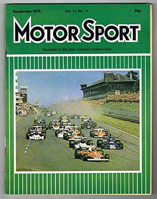 Motorsport Magazine Vol LI No.9 September 1975 MBox1597 September 1975