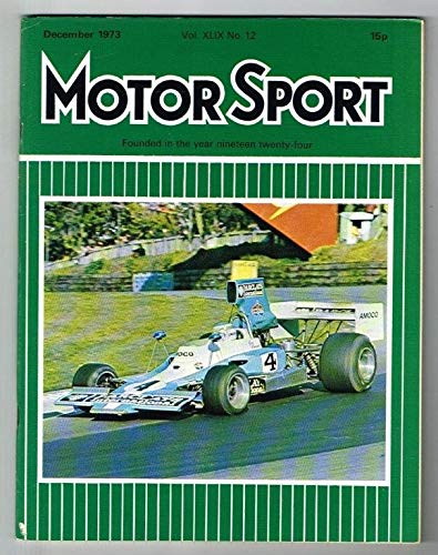 Motorsport Magazine Vol XLIX No.12 December 1973 MBox1593 December 1973