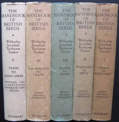 THE HANDBOOK OF BRITISH BIRDS: 4 Volumes [Hardcover] H. F. Witherby, F. C. R. Jourdain, N. F. Ticehurst, B