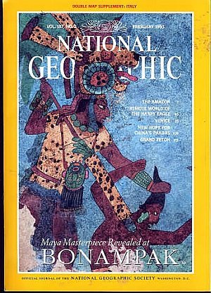 NATIONAL GEOGRAPHIC SOCIETY MAGAZINE VOL 187 NO 2 ITALY, EAGLES, BONAPAK, VENICE, PANDAS, GRAND TETON