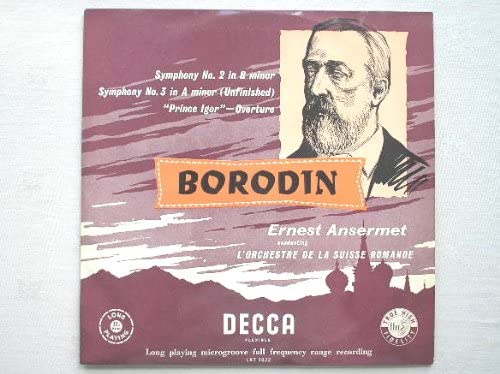 Ansermet Borodin LP Decca LXT5022 EX/EX 1956 with L'Orchestre de la Suisse Romande