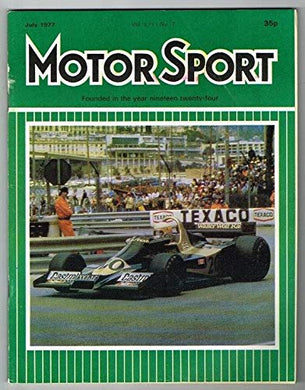 Motorsport Magazine Vol LIII No.7 July 1977 MBox1598 July 1977