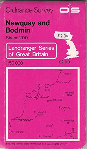 1:50000 Sheet 200 Newquay And Bodmin