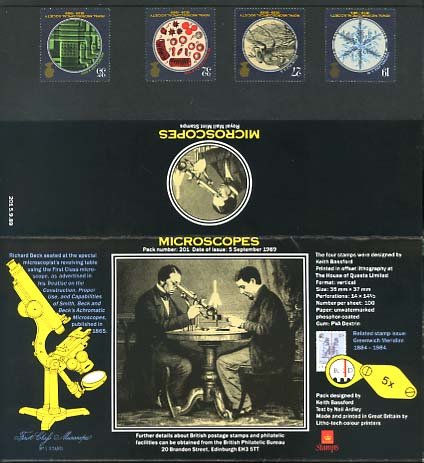 Microscopes - Royal Mail Mint Stamps