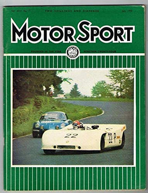 Motorsport Magazine Vol XLVI No.7 July 1970 MBox1323 July 1970