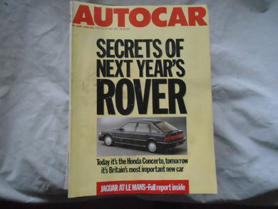 AUTOCAR 15 JUNE 1988, ROVER, MAESTRO, HONDA CONCERTO, JAG AT LE MANS