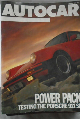 AUTOCAR 8 JANUARY 1986 -  PORSCHE SE, MONTEGO 2.0, BMW 518I