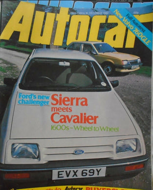 AUTOCAR 16 OCTOBER 1982. VOLVO 760GLE, SIERRA, CAVALIER, BUYERS GUIDE.