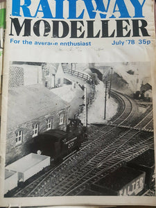 RAILWAY MODELLER Magazine July 1978 damaged cover.