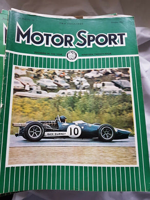 Motorsport October 1967 please see second image for contents