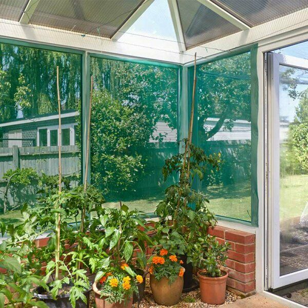 5m x 0.66m - Sun Screen Provide shade -r Greenhouse or Conservatory - Window Glass Screen - reducing the impact of direct sunlight.