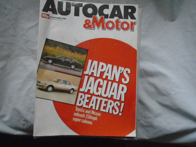 AUTOCAR & MOTOR 30 NOVEMBER 1988 RAC RALLY, LEXUS, INFINITI, FAST FORD