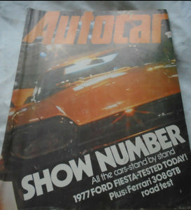 AUTOCAR 23 OCTOBER 1976 - SHOW NUMBER - 1977 FORD FIESTA - FERRARI 308GTB TEST