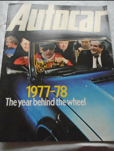 AUTOCAR 31 DECEMBER 1977 - 1977-78 THE YEAR BEHIND THE WHEEL