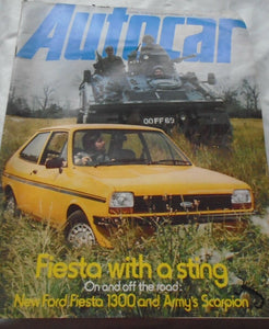 AUTOCAR 24 SEPTEMBER 1977 - FIESTA WITH A STING - ARMY SCORPION