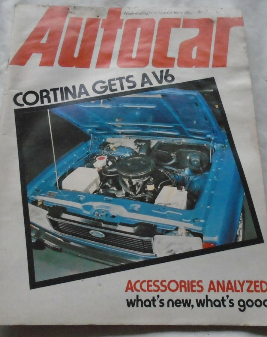 AUTOCAR 1 OCTOBER 1977 CORTINA GETS A V6 - ACCESSORIES