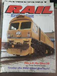 RAIL Enthusiast magazine January 1986