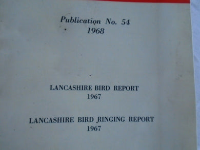 Bird Ringing - Bird Spotting - Lancashire and Cheshire Fauna Society No. 54 -'68