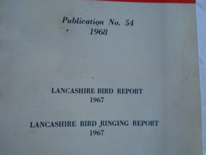 Bird Ringing - Bird Spotting - Lancashire and Cheshire Fauna Society No. 54 -'68