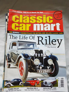 Classic Car Mart March 2006 Ford pilot Mazda MX5 Wolseley 1500 barn finds