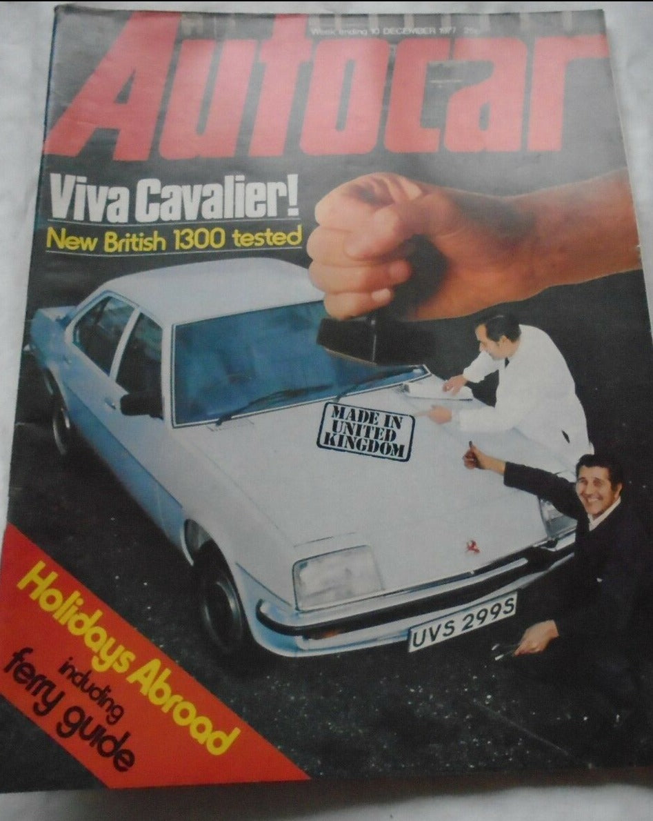 AUTOCAR 10 DECEMBER 1977 - VIVA CAVALIER 1300 TESTED