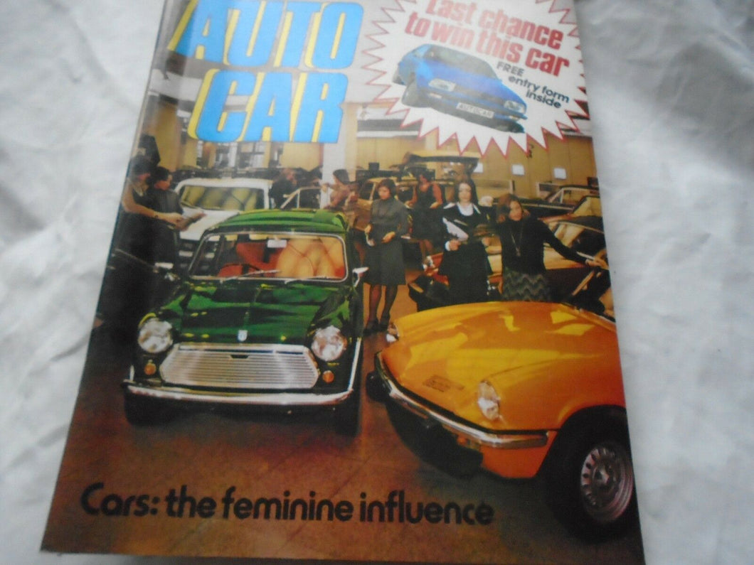 AUTOCAR 20 MARCH 1976 - THE FEMININE INFLUENCE - MINI - SPITFIRE
