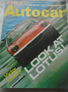 AUTOCAR 5 SEPTEMBER 1968 - VICTOR ESTATES - LOOK AT LOTUS!