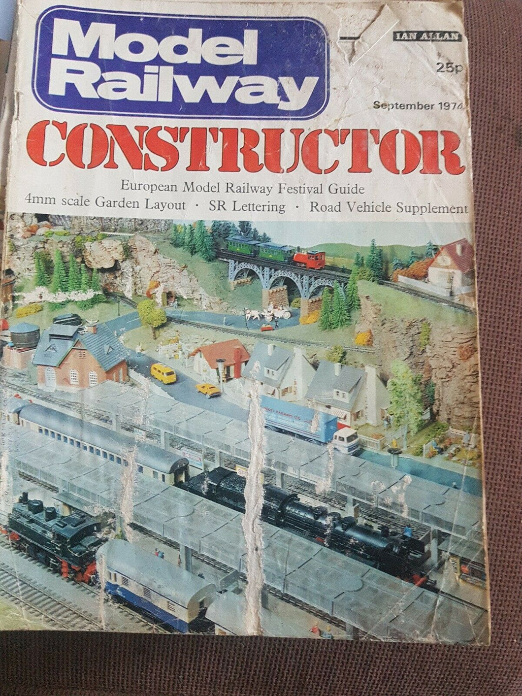 Model Railway Constructor Magazine Ian Allan. SEPTEMBER 1974 POOR CONDITION