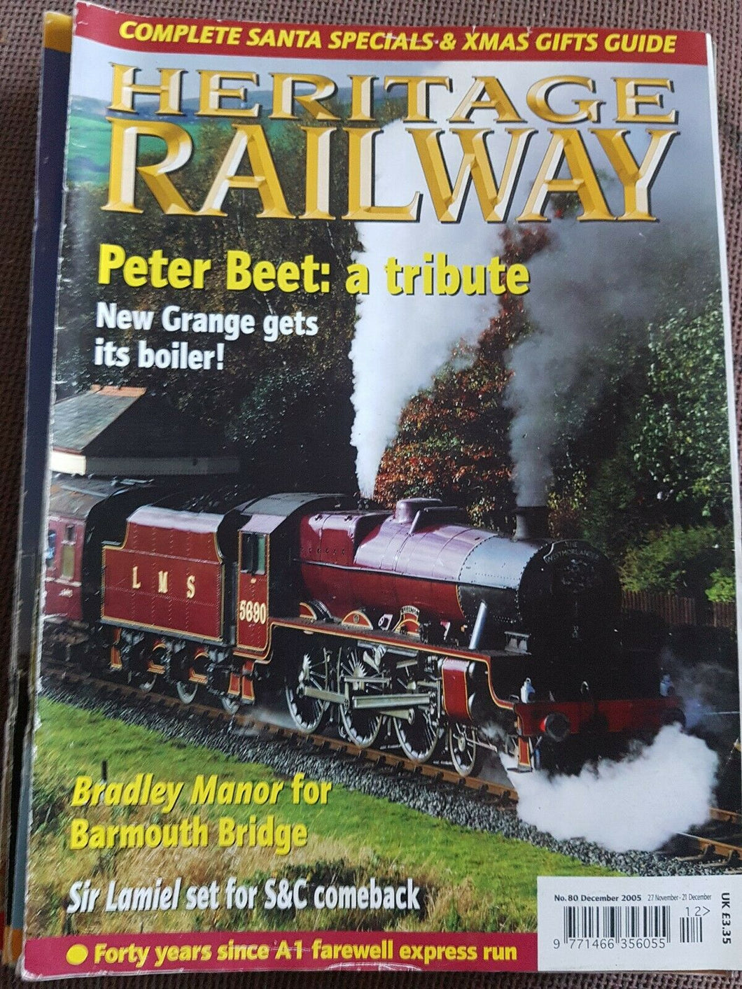 Heritage Railway Magazine No 80 December 2005