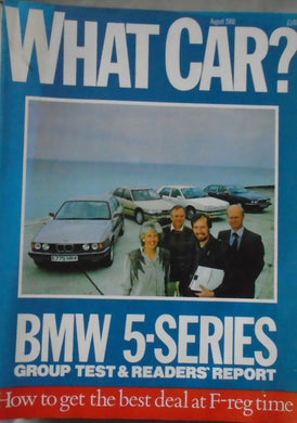 What Car AUGUST 1988, PUG 405 MI-16, CONCERTO, TODAY, GTI-16V, ACCORD, STARION