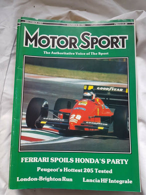 Motorsport December 1987 please see second image for contents