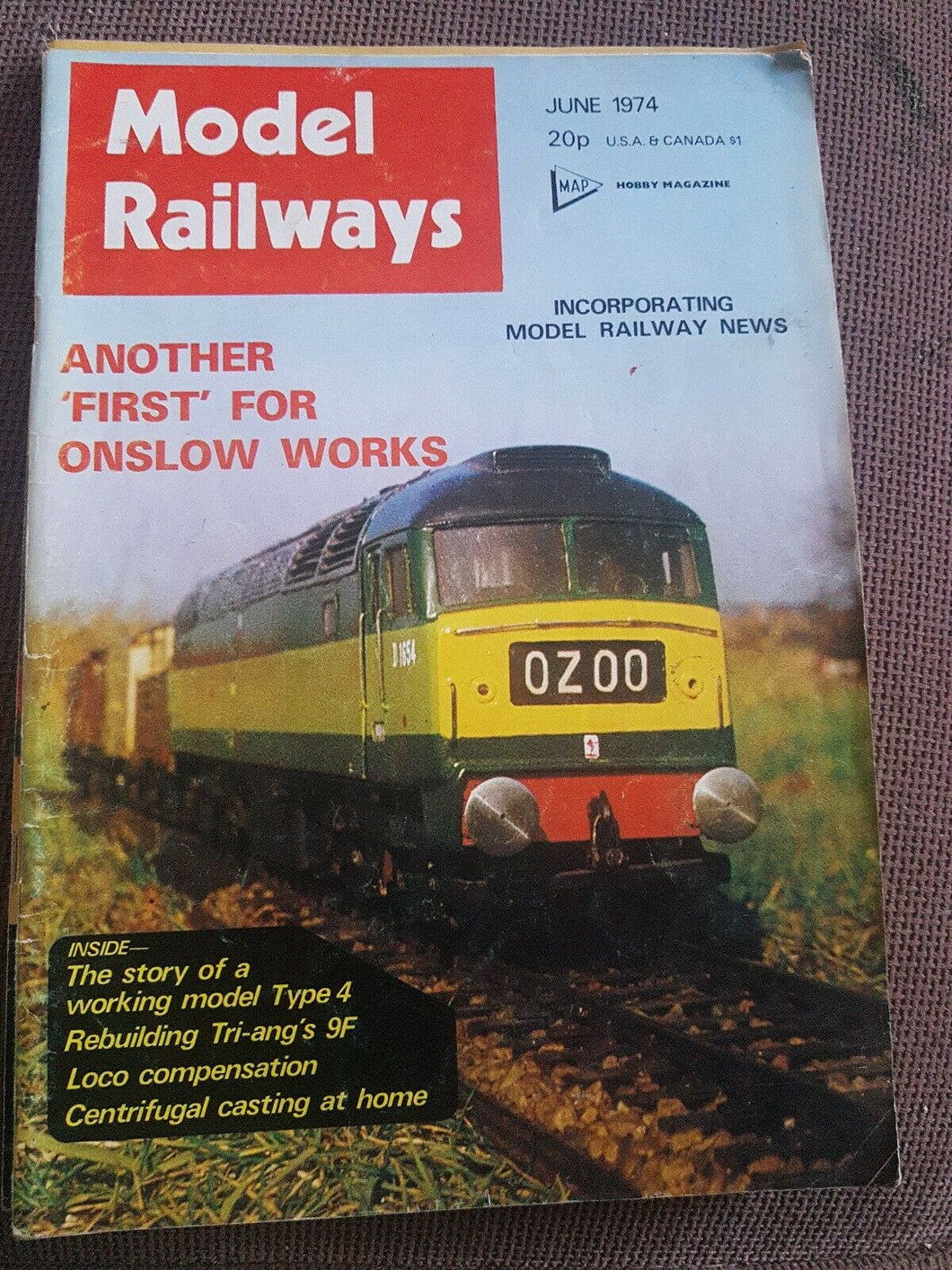 Model Railways Magazine June 1974 VERY GOOD CONDITION.