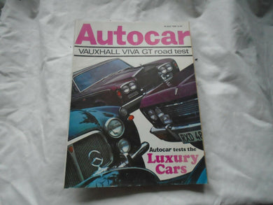 AUTOCAR 18 JULY 1968 - VAUXHALL VIVA GT ROAD TEST - LUXURY CARS.