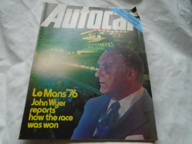 AUTOCAR 19 JUNE 1976. CHEVETTE. LE MANS 1976. JOHN WYER.