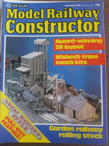 Model Railway Constructor Magazine Ian Allan. NOVEMBER 1984