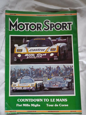Motorsport June 1988 please see second image for contents