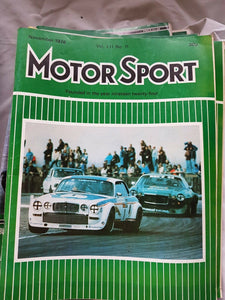 Motorsport November 1976 please see second image for contents