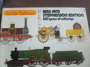 Hornby railways Stephenson edition 150 years of railway 1825 1975