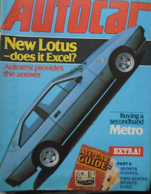 AUTOCAR 16 APRIL 1983 LOTUS EXCEL, METRO, SIERRA XR4I,