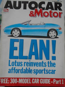 AUTOCAR & MOTOR 14 SEPTEMBER 1988 ELAN MERCEDES V12