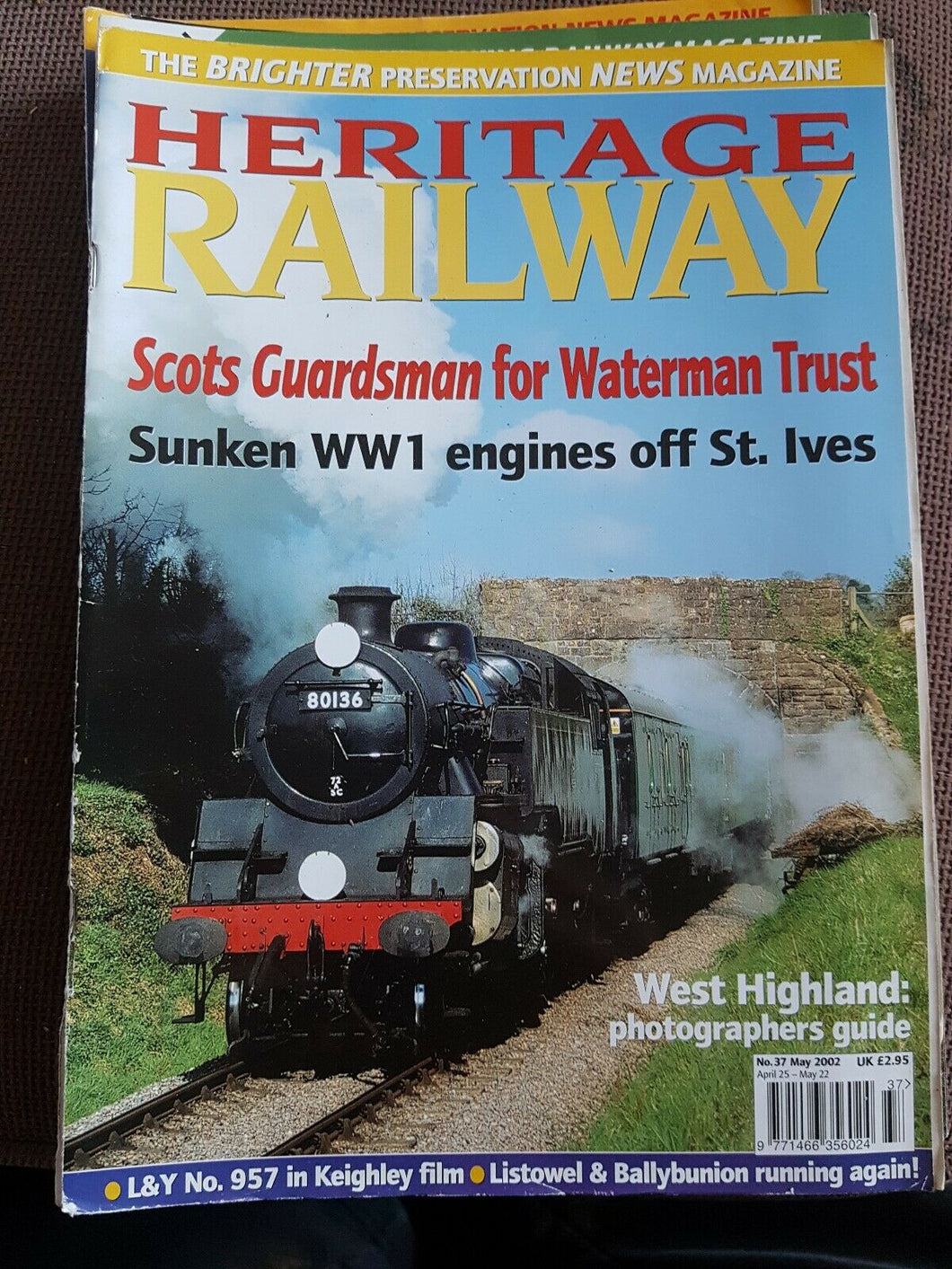 Heritage Railway Magazine No 37 May 2002