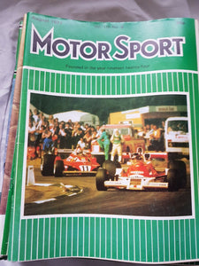 Motorsport August 1977 please see second image for contents