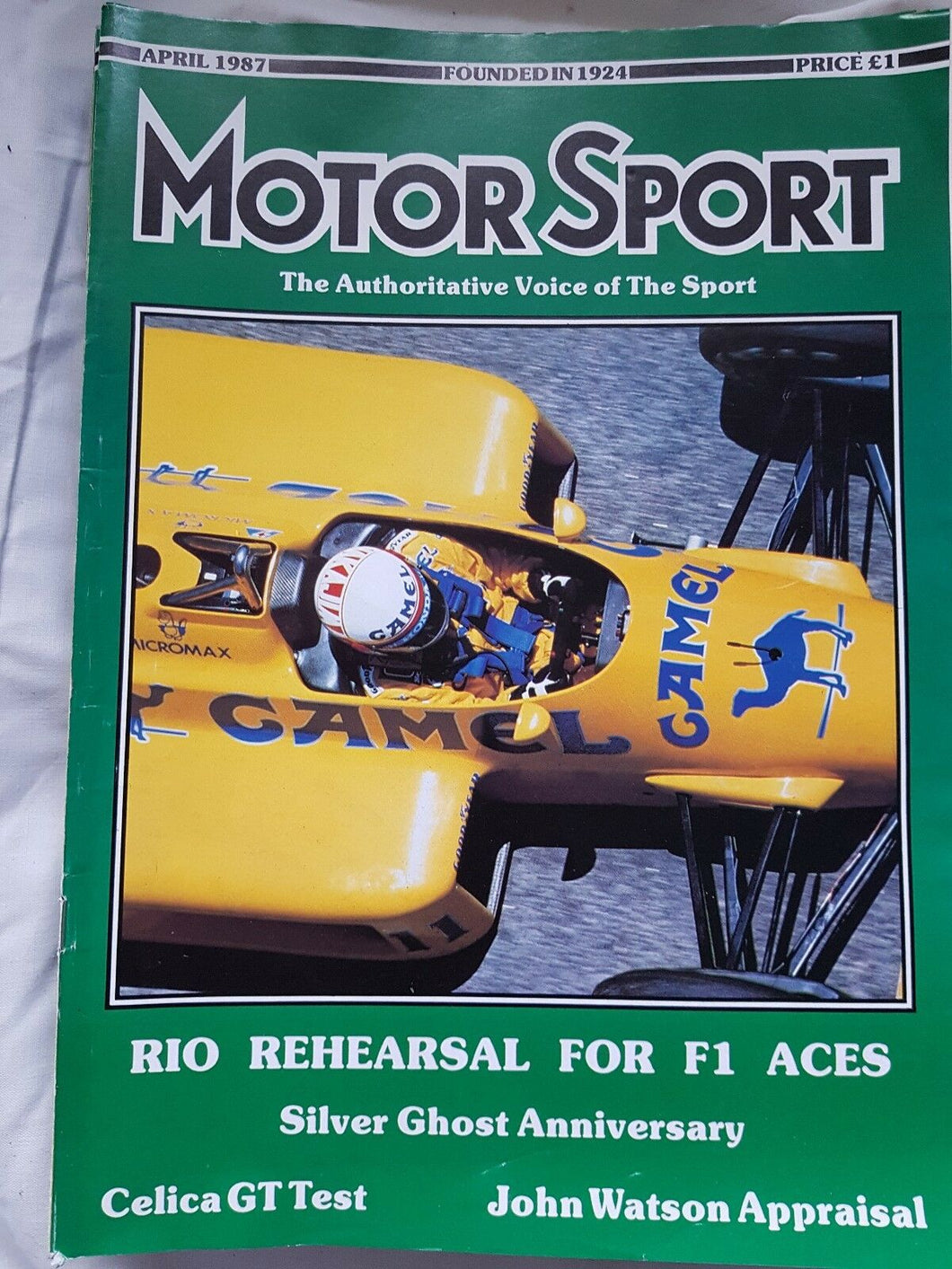 Motorsport April 1987 please see second image for contents