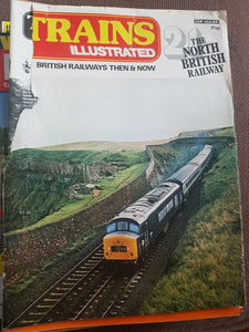Trains illustrated British railways then and now Ian Allan cover damaged Oct 74